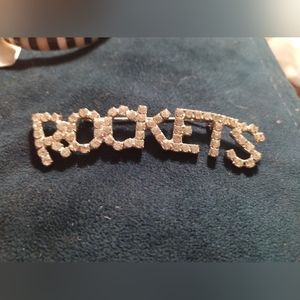 Houston rockets pin brooch vintage